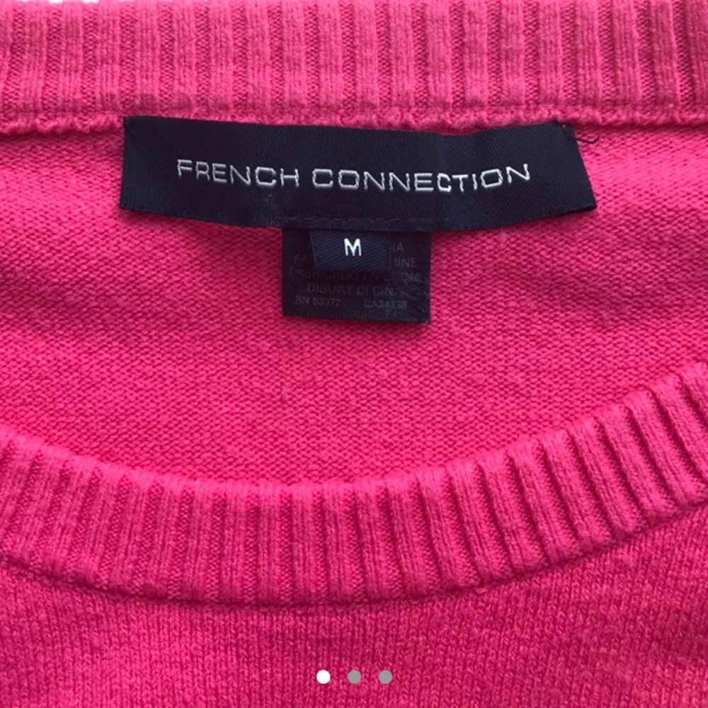 Super soft hot pink French Connection sweater!